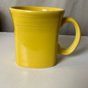 Fiesta Sunflower Homer Laughlin Mug Square Bottom Coffee Cup Yellow Fiestaware